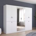 Rauch Ticao 271cm 10 Door Combi Wardrobe - Alpine White