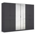 Rauch Ticao 271cm 10 Door Combi Wardrobe - Metallic Dark Grey