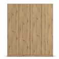 Rauch Wingview Lite 181cm 4 Door Wardrobe - Artisan Oak