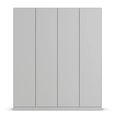 Rauch Wingview Lite 181cm 4 Door Wardrobe - Silk Grey