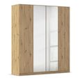 Rauch Wingview Lite 181cm 4 Door Wardrobe with Mirror - Artisan Oak