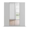 Rauch Wingview Lite 181cm 4 Door Wardrobe with Mirror - Silk Grey
