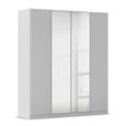 Rauch Wingview Lite 181cm 4 Door Wardrobe with Mirror - Silk Grey