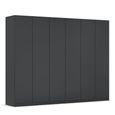 Rauch Wingview Lite 271cm 6 Door Wardrobe - Metallic Dark Grey