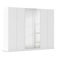 Rauch Wingview Lite 271cm 6 Door Wardrobe with Mirror - Alpine White