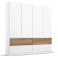 Rauch Winnipeg 181cm 4 Door Wardrobe with Lighting - Alpine White and Halifax Oak
