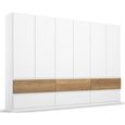 Rauch Winnipeg 271cm 6 Door Wardrobe with Lighting - Alpine White and Halifax Oak