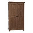 Rustic Oak Wardrobe - 2 Door - Oak