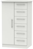 Sherwood Grey 1 Door Midi Wardrobe