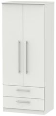 Sherwood Grey 2 Door 2 Drawer Double Wardrobe