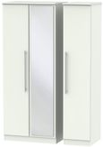 Sherwood Porcelain 3 Door Triple Wardrobe - 1 Mirror