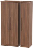 Sherwood Walnut Effect 3 Door Triple Wardrobe