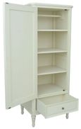 Solana French Lime White 1 Door 1 Drawer Wardrobe