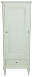 Solana French Lime White 1 Door 1 Drawer Wardrobe