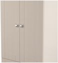 Sussex Cashmere and Oak Effect Oak 2 Door 2 Drawer Double Wardrobe