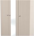 Sussex Cashmere and Oak Effect Oak 3 Door Tall Triple Wardrobe - 1 Mirror