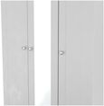 Sussex Grey and Oak Effect 3 Door Tall Triple Wardrobe - 1 Mirror