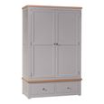 Diamond Painted Wardrobe - 2 Door - 2 Drawer