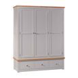 Diamond Painted Wardrobe - 3 Door - 3 Drawer