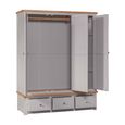 Diamond Painted Wardrobe - 3 Door - 3 Drawer