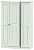 Victoria Grey 3 Door Triple Wardrobe