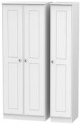Victoria White 3 Door Tall Triple Wardrobe