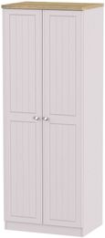 Vienna Cashmere 2 Door Plain Tall Wardrobe
