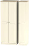 Vienna Cream 3 Door Tall Triple Wardrobe