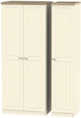 Vienna Cream 3 Door Triple Wardrobe
