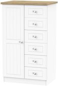 Vienna Porcelain 1 Door Midi Wardrobe