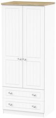 Vienna Porcelain 2 Door 2 Drawer Double Wardrobe