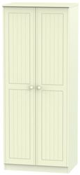 Warwick Cream 2 Door Plain Wardrobe