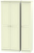 Warwick Cream 3 Door Tall Triple Wardrobe