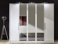 Berlin White Wardrobe - 5 Door Mirror