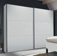Breda Wardrobe Sliding - 2 Door - White - 250cm
