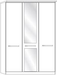 Dakar 2 Wardrobe - 3 Door Mirror - Holm Oak