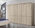 Dakar 2 Wardrobe - 6 Door - Rustic Oak