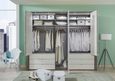Loft Wardrobe - Bi-Fold Panorama Glass Door Functional - Variation Available