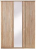 Luxor 3+4 Wardrobe - 3 Door Mirror - Rustic Oak