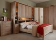 Luxor 3+4 Wardrobe - Single Door - Rustic Oak - LH