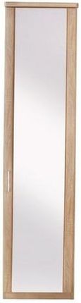 Luxor 3+4 Wardrobe - Single Mirror Door - Rustic Oak - RH
