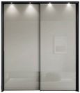 Nizza Sliding Wardrobe - 2 Door - Champagne Glass