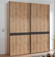 Rialto Sliding Wardrobe - 2 Door - Oak and Slate Trim