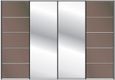 Westside Sliding Wardrobe - 4 Door - Mirror - Havana Glass