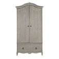 Camille Wardrobe - 2 Door - 1 Drawer - Grey Oak