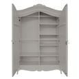Etienne Wardrobe - 2 Door - Grey