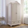 Ivory Wardrobe - 2 Door - 1 Drawer