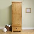 Woburn Wardrobe - 1 Door 1 Drawer - Rustic Oak