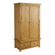 Woburn Wardrobe - 2 Door 2 Drawer - Rustic Oak