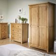 Woburn Wardrobe - 2 Door 2 Drawer - Rustic Oak